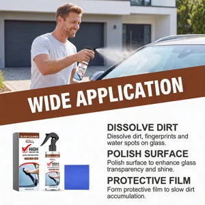 RAYHONG Nettoyant pour Vitre de Voiture Spray Revêtement Rapide Protection Brillance 100ml