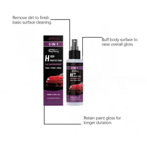 RAYHONG spray de recubrimiento para coche vista detallada con bote e instrucciones.