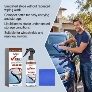 Spray de revêtement en verre RAYHONG pour pare-brise de voiture et rétroviseurs, nettoyage.