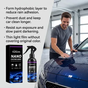 HOMONTH 100ml Spray de Revestimiento Nano Coche Brillo Proteccion Hidrofobica Top
