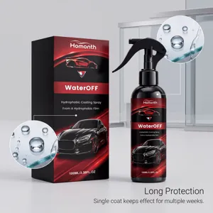 Hommonth spray de revestimiento hidrofóbico coche 100ml vidrio pintura protección limpiador