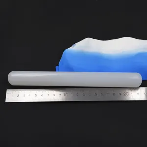 Witte plastic deegroller voor superlichte klei, harsklei, zachte keramiek DIY ambachten tool.