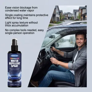 Car glass anti-fog and waterproof spray, clear vision car windshield cleaner 100ml.