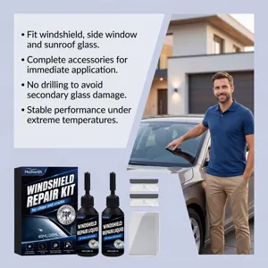 Voorruit reparatie set voor auto sterretjes barsten glas reparatie vloeistof 40ml