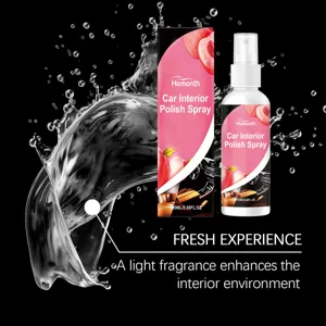 HOMONTH spray γυαλίσματος εσωτερικού αυτοκινήτου ροδάκινο 100ml για ταμπλό και καθίσματα