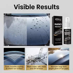 RAYHONG Spray Nano Revestimiento Coche 100ml Hidrófobo Pintura Protección Brillo Extendido