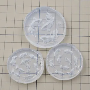 Miniature goldfish silicone mold for DIY nail art, resin crafting, and ultra-light clay.