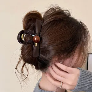 Molletta per capelli fiocco stile coreano donna autunno inverno elegante accessorio dettaglio