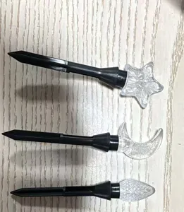 Piquets de lampes solaires de jardin, étoile lune LED éclairage décoratif de pelouse.
