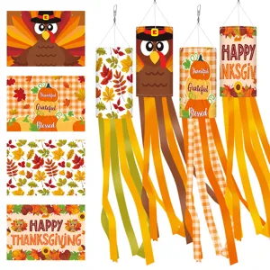 Ανεμοδούρι Thanksgiving σημ σημαία φθινόπωρο συγκομιδή εξωτερική διακόσμηση αυλής κήπου