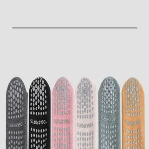 Rutschfeste Yogasocken für Damen, Pilates Sport Fitness Grip Socken mit Punkten, 6 Farben.