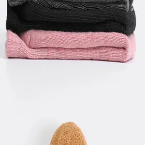 Damen rutschfeste Yoga Socken dicke Pilates Baumwolle Wadenlänge Sportsocken Fitness