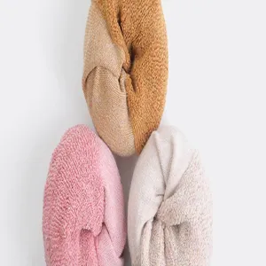 Antirutsch Yoga Socken für Damen, dicke Baumwoll Pilatessocken Sportsocken mit Grip, bequem.