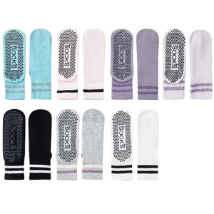 Women non-slip yoga socks grip ankle breathable fitness pilates sports socks multi colors