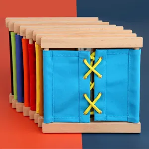 Montessori dressing frames wooden toys for kids early education learning life skills