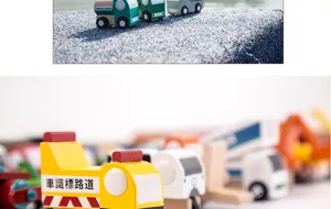 Wooden toy cars set mini vehicle models cute cartoon wooden trucks for kids boys gift