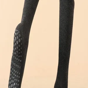 Rutschfeste Yoga-Lange Socken mit Grip-Noppen für Pilates, Fitness und Training.