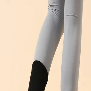Damen Yoga Leggings und lange Socken Set, elastische Sporthose mit gerippten Socken.