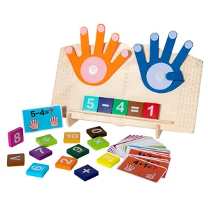 Giocattolo di matematica in legno Montessori per bambini, apprendimento e calcolo.