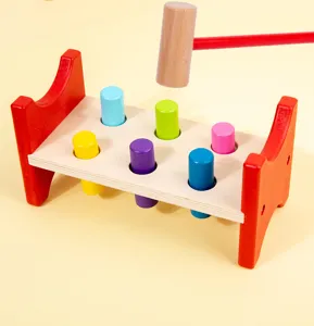 Holz Klopfbank Spielzeug für frühe Bildung Hand-Auge-Koordination und motorische Fähigkeiten.