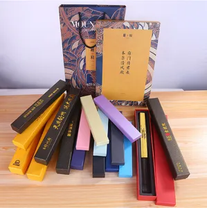 Folding fan gift box 8 10 inch brocade box heaven and earth lid packaging box custom logo