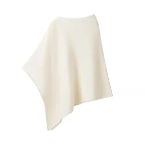 Minimalistischer asymmetrischer Strick-Pullover Schal für Damen, elegante Drapierung.