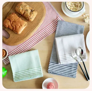 Nordische stijl katoen keukendoek set gestreepte vaatdoek servet voor huiskeuken decor