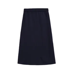 Jupe Midi Tricotée Couleur Unie Décontractée pour Femmes Taille Haute Jupe Droite Élastique Vêtements Élégants