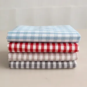 American Style Cotton Plaid Napkins Kitchen Tea Towels Square Table Cloths Easy Clean Decorative Dining Table Linens