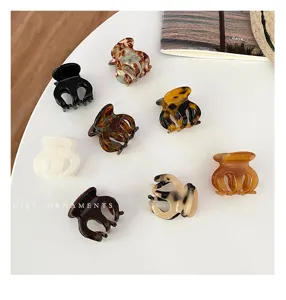 Kleine Acetat Haarklammern Set, süße Haarkralle Haarspangen Accessoires für Damen im Alltag.