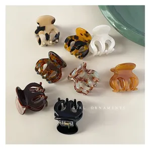 Kleine Acetat Haarklammer Mini Haarschmuck fuer Damen Maedchen Alltag Styling Detail.