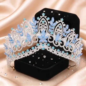 Exquisite Legierung Kristall Braut Tiara, wunderschöne Barock Krone für Hochzeits Haar
