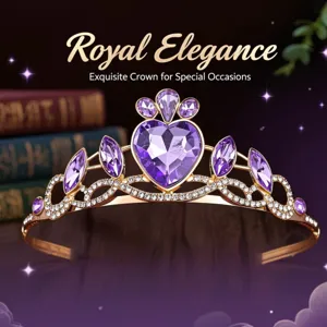 Süße Prinzessin Legierung Strass Krone Stirnband Für Mädchen Kinder Geburtstag Bühne Leistung Geschenk Elegante Herz Design Tiara Kopfschmuck