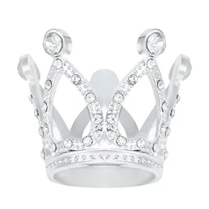 Diadème miniature strass couronne cristal décoration gâteau fête d'anniversaire chic
