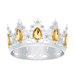 Straz Kristalli Korona Diakosmisi Toutas Barok Tiara Leptomereia gia Party