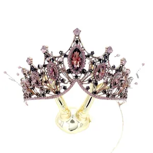 Tiare couronne de mariée en strass cristal vintage pour fête de mariage cadeau