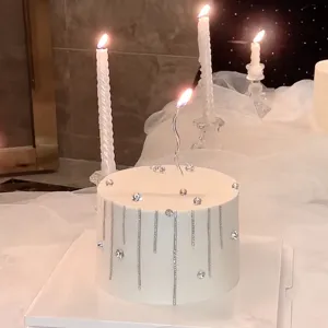Luxe Legering Strass Happy Birthday Taarttopper Glanzende Kristallen Cijfers Letters Taartprikker Voor Verjaardagsfeest Decoratie