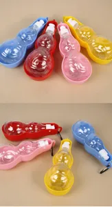 Borraccia portatile per cani animale domestico viaggio esterno distributore acqua tazza ideale.