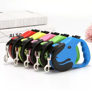 Pet Automatic Retractable Dog Leash ABS Material Durable Dog Traction Rope With LED Light For Small Medium Dogs Walking