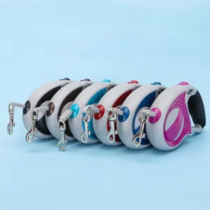 Oprolbare Hondenriem van ABS Kunststof Automatische Huisdierriem met Ergonomische Antislip Handgreep voor Kleine Middelgrote Honden Katten