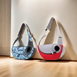 Pet Outing Portable Single Shoulder Bag Breathable Mesh Cat Dog Travel Crossbody Backpack Small Animal Carrier