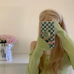 Koreaans breed gebreid haarhoepel elegante effen kleur mode vrouwen haaraccessoire