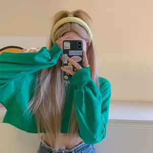 Koreaanse stijl brede gebreide haarband, comfortabele getextureerde haaraccessoire dagelijks.