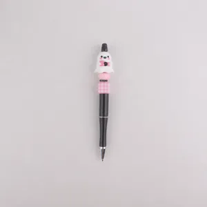 Süßer Halloween Geist Perlen Kugelschreiber schwarze Tinte Silikon Stift Bürobedarf