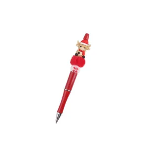 Weihnachten Perlen Gelstift Süße Silikon Kuh Rote Kugelschreiber Festliche Schreibwaren