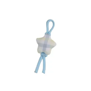 Lindo colgante de estrella a cuadros para teléfono bolso de felpa llavero estético