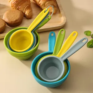Plastic Maatbekers en Lepels Set 4-Delig Meerkleurig Bakken Meetinstrumenten voor Keuken Thuis Voedsel