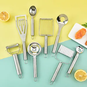 Utensili da Cucina in Acciaio Inossidabile Separauova Macchina per Polpette Affettatrice Pelapatate Strumento di Cottura