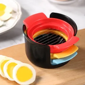 Tagliauova multifunzione 3 in 1 con fili in acciaio inossidabile rosso, giallo e blu
