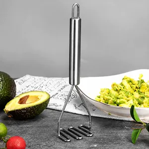 Durable stainless steel potato masher manual food masher kitchen tool for avocado